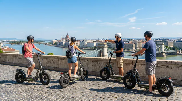 Budapest Small-Group Guided Tour on MonsteRoller e-Scooter — The Route & Stops