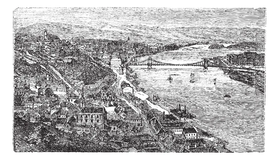 Várhegy (Castle Hill) — historic view