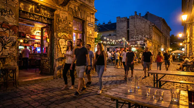 Budapest Original Ruin Pub Crawl Including 5 Shots — The Bars & Route
