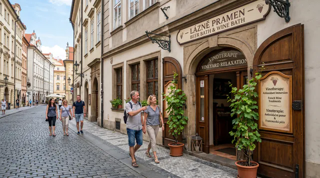 Lázně Pramen - Beer Bath & Wine Bath — Vinotherapy: Antioxidant Immersion and the French Connection