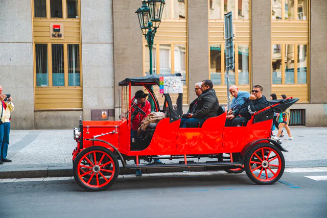 1.5-Hour Oldtimer Convertible Prague Sightseeing Tour — Engineering Nostalgia: The First Republic and Automotive Replicas