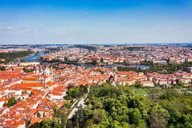 7 BEST VIEWS - PRAGUE eBIKE TOUR — The High-Altitude Panoramas: Petřín Park and the Prague Castle Complex