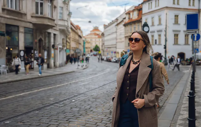 Prague Half Day City Tour Including Vltava River Cruise — The Coach Route & City Layout