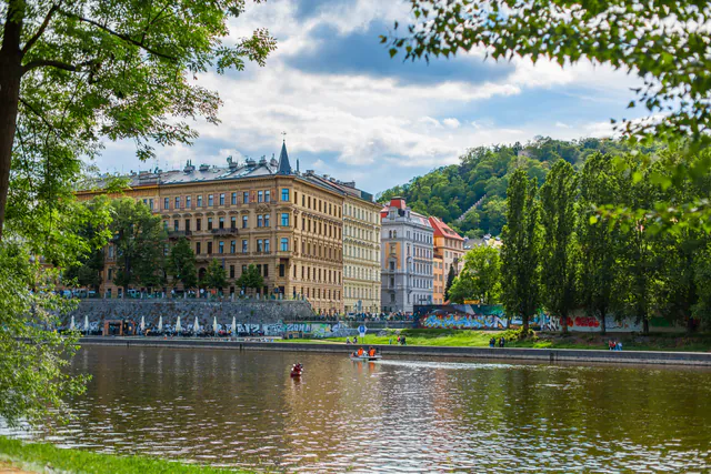 Prague Riverside Parties — Irreverent Street Art as Post-Communist Cultural Commentary