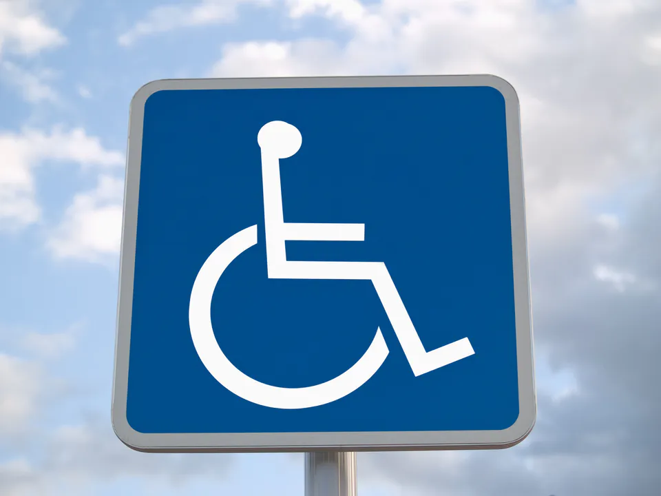 Budapest accessibility information sign with multiple language options