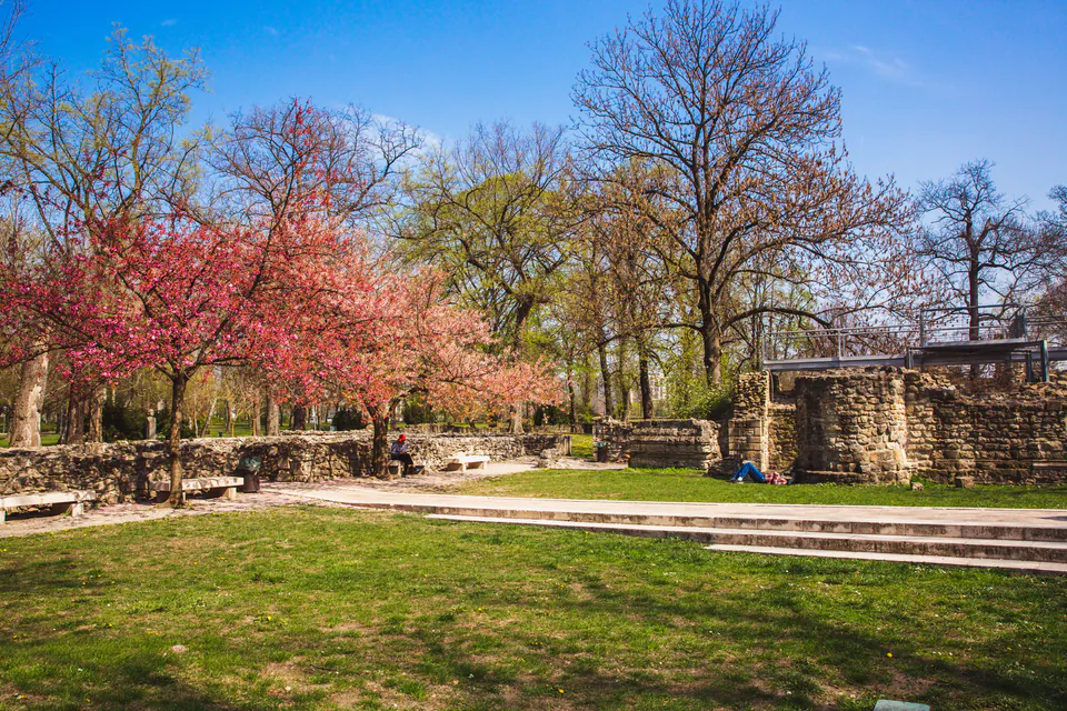 Spring visitors enjoying Budapest's Margaret Island
