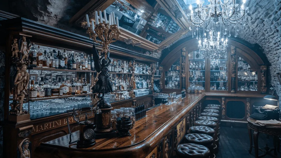 Black Angel's Bar — historic view