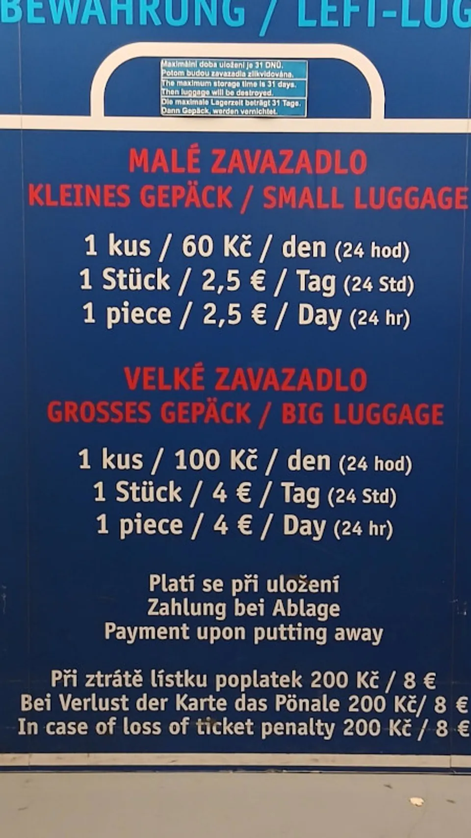 Luggage Storage Infrastructure and Urban Mobility Logistics in Prague — Economic Variables and Pricing Architectures in Baggage Management