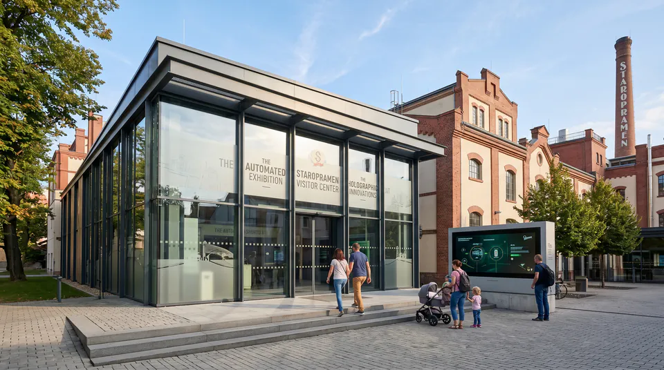 Návštěvnické centrum Staropramen — The Automated Exhibition and Holographic Innovations