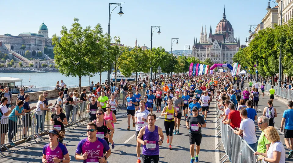 维兹航空布达佩斯半程马拉松 — 赛道与路线
