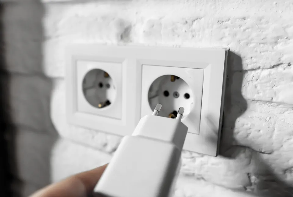 Type C and Type F electrical plugs and sockets used in Budapest