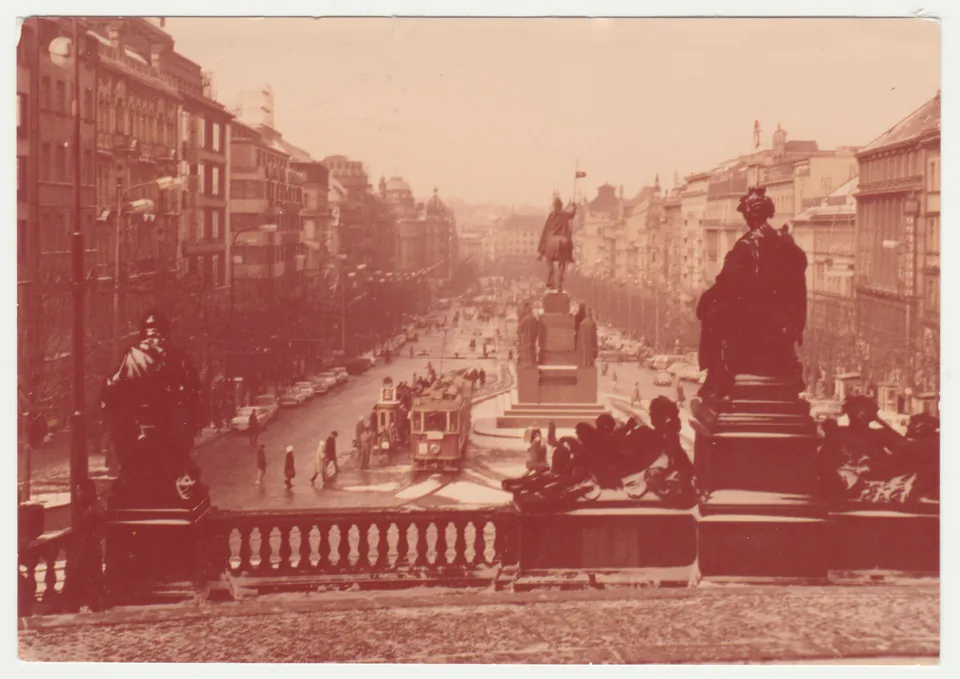 Václavské náměstí — historic view
