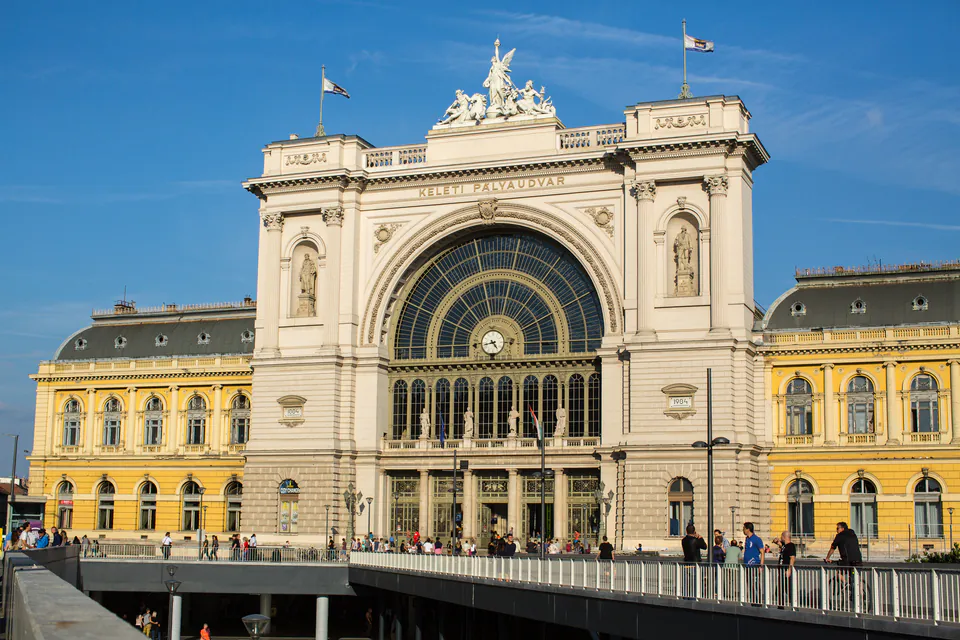 Luggage lockers at Budapest Keleti Railway Station