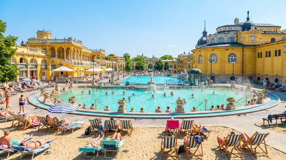 Budapest Summer Guide: Festivals, Baths, and Beating the Heat — Surviving the Scorch: Thermal Baths and Urban Beaches