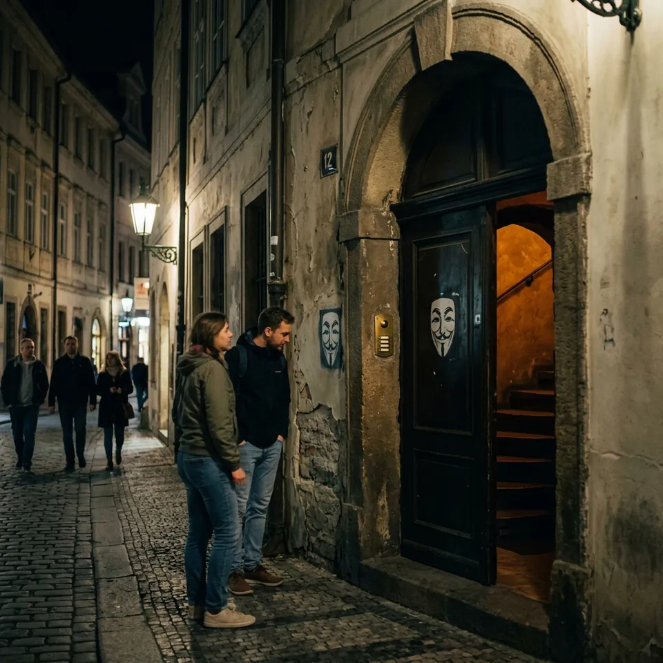 AnonymouS Bar — The Architectural Subversion of the Staré Město Hideout