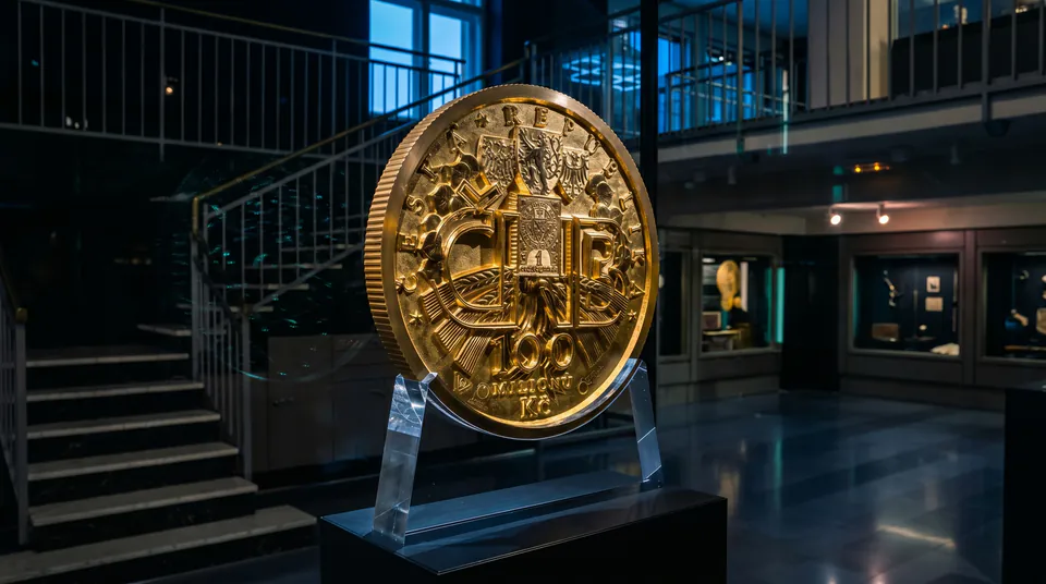 Czech National Bank Visitor Centre — The Subterranean Vault and the 100-Million-Koruna Colossus
